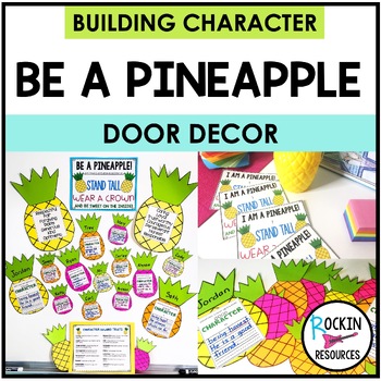 Pineapple Door Decor or Pineapple Bulletin Board for 