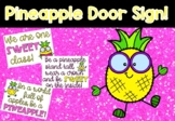 Pineapple Door Sign Artwork Coloring