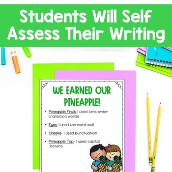 pineapple end of year writing craft a writing conventions assessment