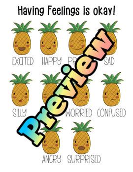 Preview of Pineapple Feelings chart