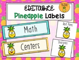 Pineapple Labels EDITABLE