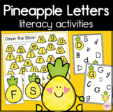 Pineapple Literacy Activities for Kindergarten! 2 Centers in 1