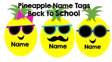 Pineapple Name Tag Editable