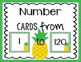 Pineapple Number Cards to 120