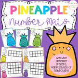 Pineapple Playdough Number Mats