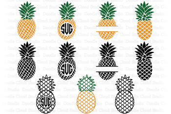 Download Pineapple Svg Pineapples Monogram Svg Pineapple Clipart Tropical Summer