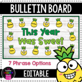 Pineapple Summer Bulletin Board Craft - [EDITABLE]