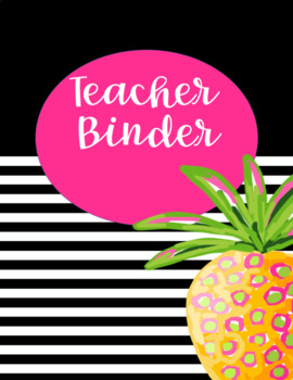 Pineapple Teacher Binder Covers *EDITABLE* by It's SWEET to be FIRST