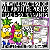 Pineapple Theme First Day Back to School Bulletin Board Al
