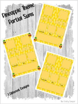 Preview of Pineapple Theme Math Manipulatives