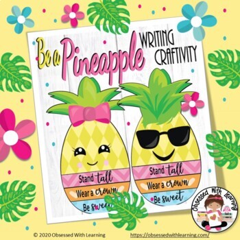 Preview of Pineapple Writing Activity, Growth Mindset Writing Activity, Graphic Organizers