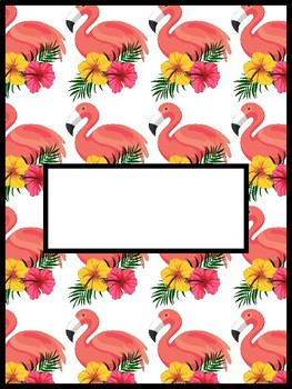 Explicit Expanding Without Pineapple and Flamingo Binder cover Pages by Sharplymade | TpT