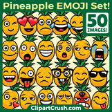 Pineapples Emoji Clipart Faces / Cute Pineapple Emojis Emo