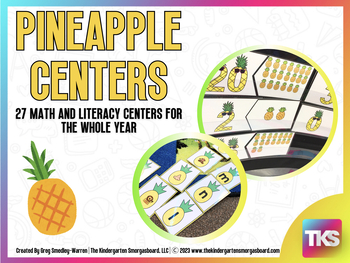 Preview of Pineapple Math and Literacy Centers
