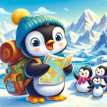 Preview of Pinguin Image, L’Aventure de Pierre: Un Livre d’Histoire de Pingouin In French