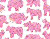 Pink Animal Cracker Cookie Clipart | For Classroom Decor |
