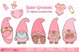 Pink Baby Gnomes Baby Shower Clip Art bundle