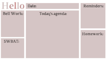 Preview of Pink Basic Agenda Slides