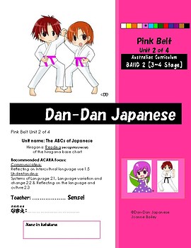 Preview of Pink Belt Unit 2 of 4 [The ABCs of Japanese] DDJ