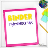 Pink Binder Styled Images | School Mockup