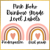 Pink Boho Rainbow Grade Levels (k-8)