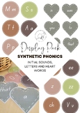 Pink Boho Synthetic Phonics Display Pack Letters, Sounds +