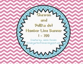 Pink Chevron Number Line Banner ~ Numbers 1 - 200