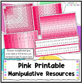 Pink Classroom Manipulatives, Multiplication Square Resources