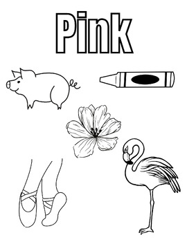 Pink Coloring Page by Caitlin Gregory | TPT