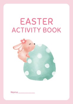 Preview of Pink Cute Preschool Easter Activity Book