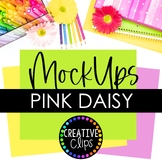 Pink Daisy Seller Mockups Photography {Spring Mock Up Photos}