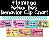 Pink Flamingo Polka Dot Behavior Clip Chart