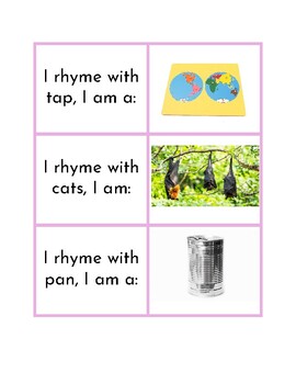 Preview of Pink Language Series - Rhyming Riddle Pairs