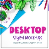 Pink, Lime, Teal and Purple Mockup | Desktop Mock-up | Sty