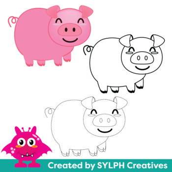 Pink Objects Moveable ClipArt for ESL Activities