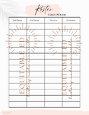 Pink Palm Roster, Contacts & Name Tag Printables