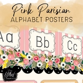 Pink Parisian Alphabet Posters