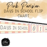 Pink Parisian Days in School Flip Chart
