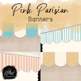 Pink Parisian Patterned Banners