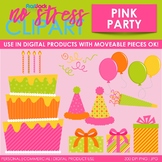 Pink Party Clip Art (Digital Use Ok!)