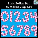 Pink Polka Dot Numbers Clip Art