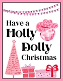 Pink Retro Cowboy Christmas Poster for Holiday Classroom Decor