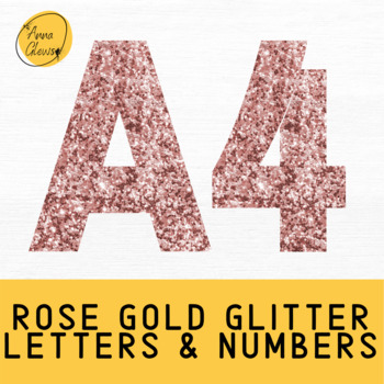 pink rose gold glitter printable bulletin board letters and numbers