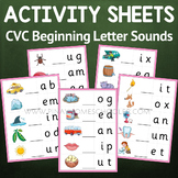 Montessori Pink Series Beginning Letter Sounds Activity Sheets