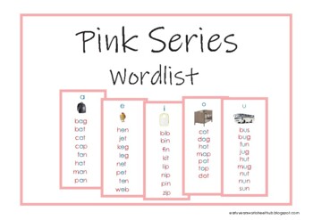 Preview of Pink Series Wordlist
