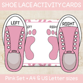 Pink Set of Shoe Lace Activity Cards | Digital Download | 