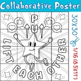 Kindness Project Collaborative Coloring Poster: Lift Each 