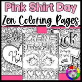 Pink Shirt Day Coloring Pages, Zen Doodle Coloring Sheets 