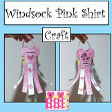 Pink Shirt Day Windsock Craft |  Craft Spring Coloring Pag