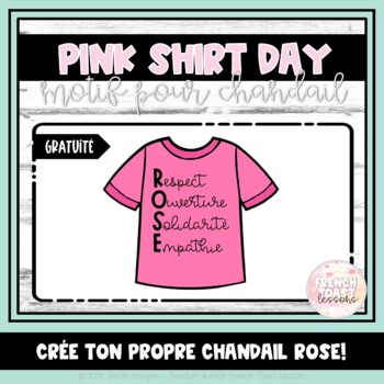 Preview of Pink Shirt Day Design FREEBIE | La Journée du chandail rose
